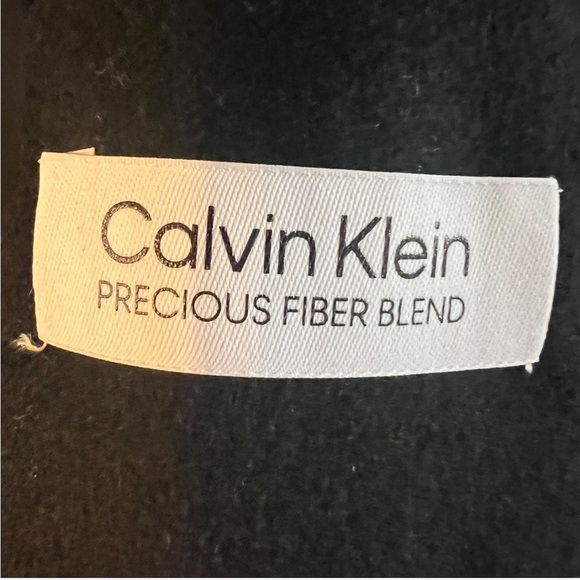 Black Calvin Klein Wool Blend Peacoat - Picture 3 of 7